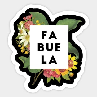 Fabuela Sticker